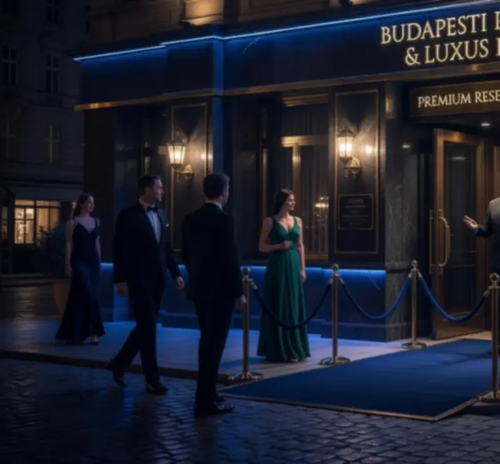 Exkluzív budapesti éttermi és póker lounge enteriőr a Budapest Night Zone-ban